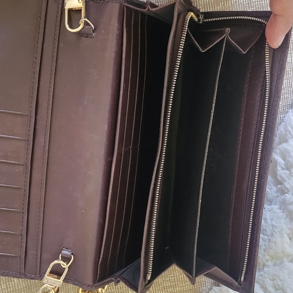 GUCCI Guccissima Margaux Calfskin Long Wallet Chocolate - Picture 9 of 12